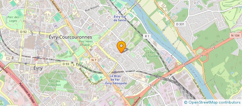 localisation de l'entreprise MADAME IVONE MIRANDA LOBO LOPES  EVRY-COURCOURONNES