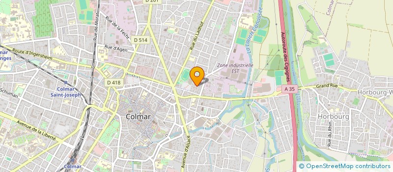 localisation de l'entreprise MADAME IVONE SANTOS MAROTE  COLMAR
