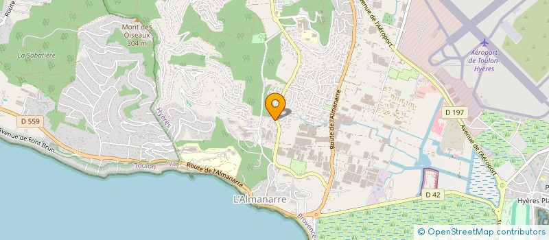 localisation de l'entreprise MADAME IWONA FRACKOWIAK  HYERES