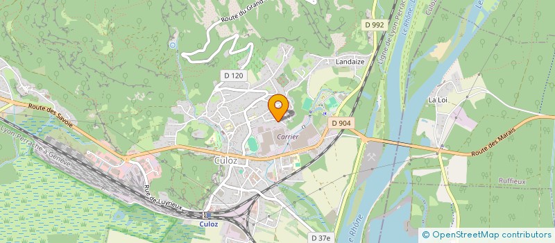 localisation de l'entreprise MADAME IWONA POWALSKA  CULOZ-BEON