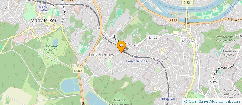 localisation de l'entreprise MADAME IWONA WALDOCH  LOUVECIENNES