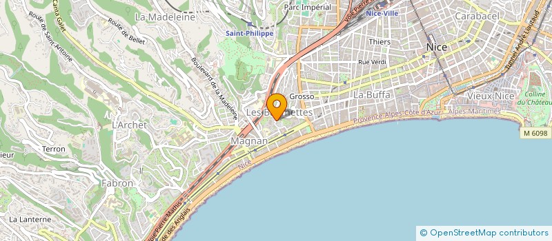 localisation de l'entreprise MADAME IZABELA BAES à NICE