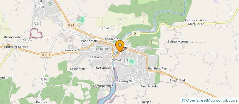 localisation de l'entreprise MADAME IZABELA BARNAS à PONT-AVEN