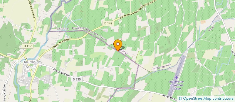 localisation de l'entreprise MADAME IZABELA KLICH  LA BAUME-DE-TRANSIT