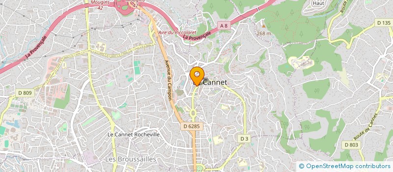 localisation de l'entreprise MADAME IZABELA STASIK à LE CANNET