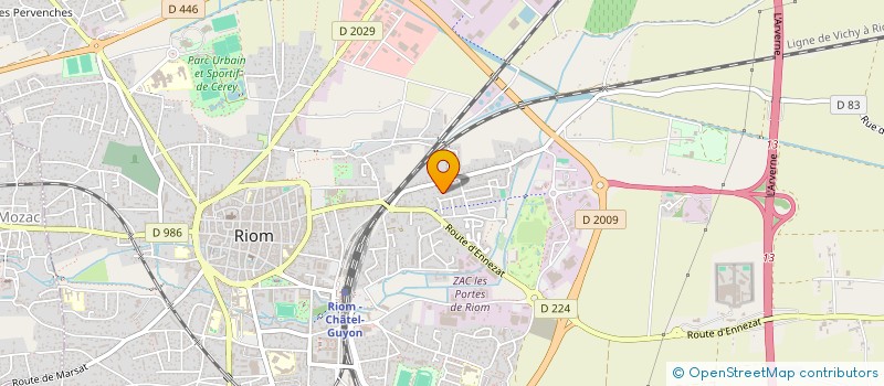 localisation de l'entreprise MADAME IZABELA SZCZYPIORKOWSKA  RIOM