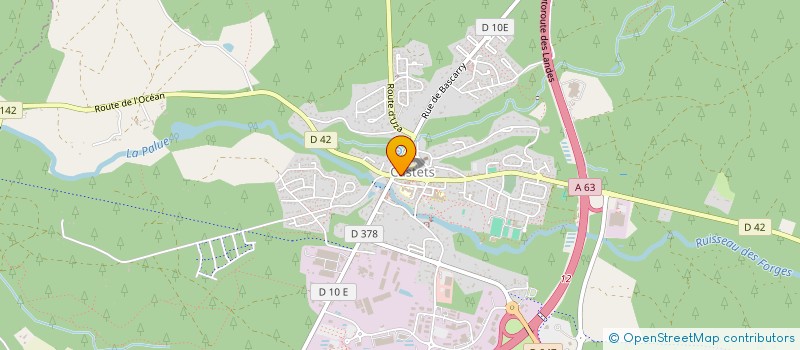 localisation de l'entreprise MADAME IZABELLA SZYMIEC  CASTETS