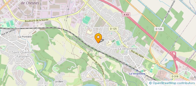 localisation de l'entreprise MADAME IZIA PETIT  LA VERPILLIERE