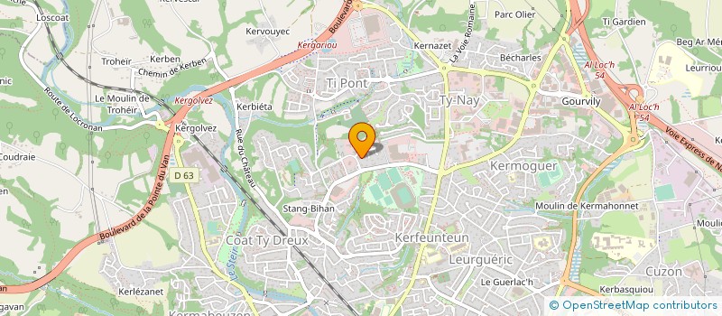 localisation de l'entreprise MADAME IZOLD GUEGAN à QUIMPER