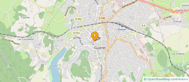 localisation de l'entreprise MADAME J DUROCHAT à GUERET