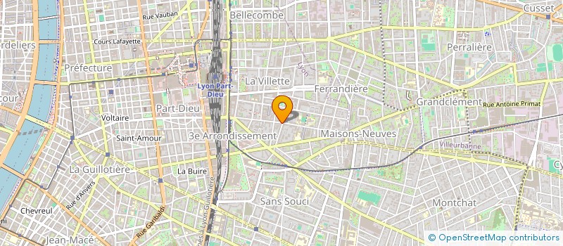 localisation de l'entreprise MADAME J FRANCON  LYON