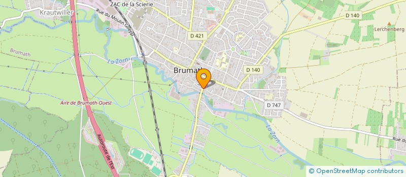 localisation de l'entreprise MADAME J HAMMER  BRUMATH