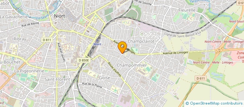 localisation de l'entreprise MADAME J SAUZEAU à NIORT