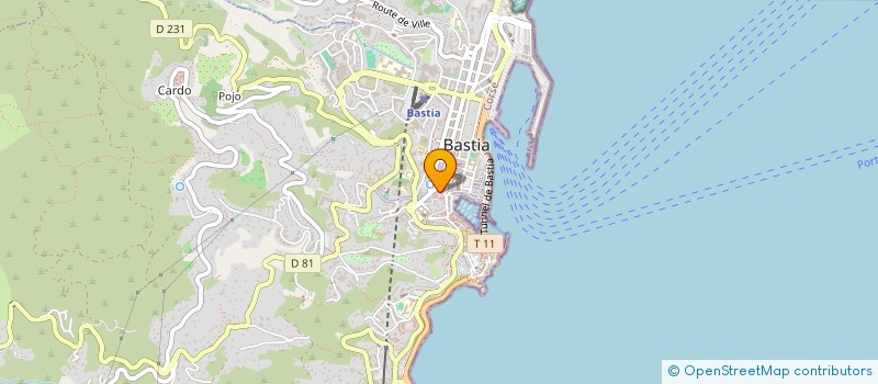 localisation de l'entreprise MADAME J VINCIGUERRA à BASTIA