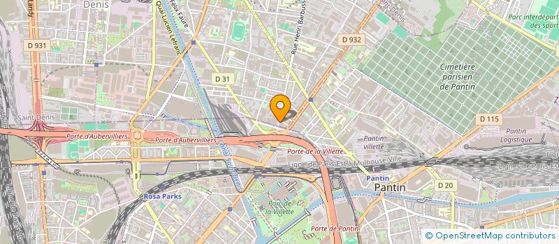 localisation de l'entreprise MADAME JA BU  AUBERVILLIERS