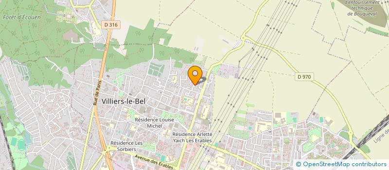 localisation de l'entreprise MADAME JAASIRA MOUGAMMADOU ISAAC  VILLIERS-LE-BEL