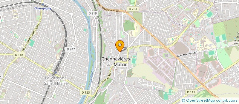 localisation de l'entreprise MADAME JACINTA DE ALMEIDA COSTA  CHENNEVIERES-SUR-MARNE