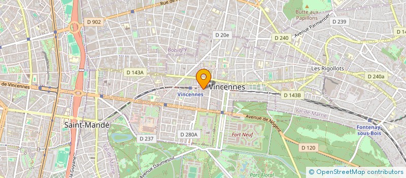 localisation de l'entreprise MADAME JACINTHE BUSSON  VINCENNES