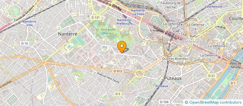 localisation de l'entreprise MADAME JACINTHE GHOLIZADEH GANJE à NANTERRE