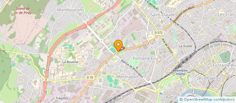 localisation de l'entreprise MADAME JACKELINE PINEDA  BESANCON