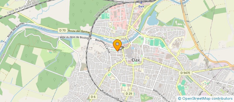 localisation de l'entreprise MADAME JACKIE BARBIER à DAX