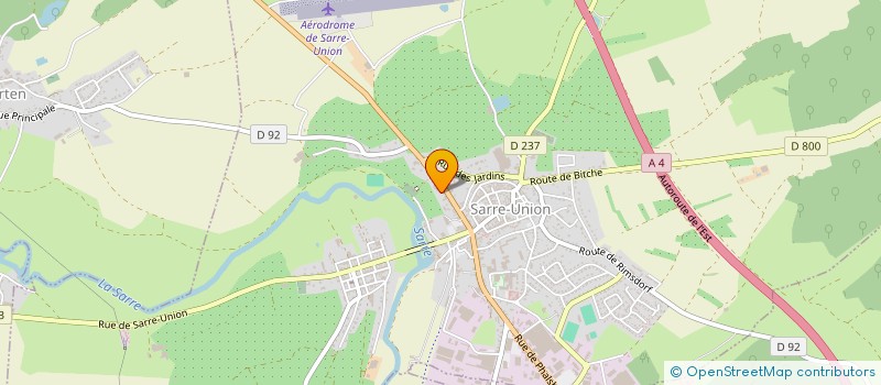 localisation de l'entreprise MADAME JACKIE CLAUDEL  SARRE-UNION