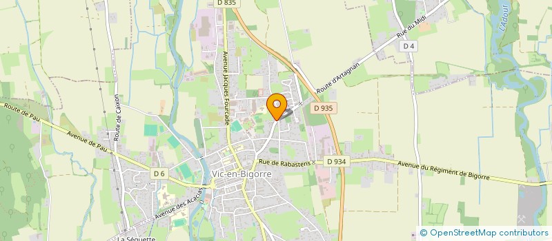 localisation de l'entreprise MADAME JACKIE LEPERLIER  VIC-EN-BIGORRE