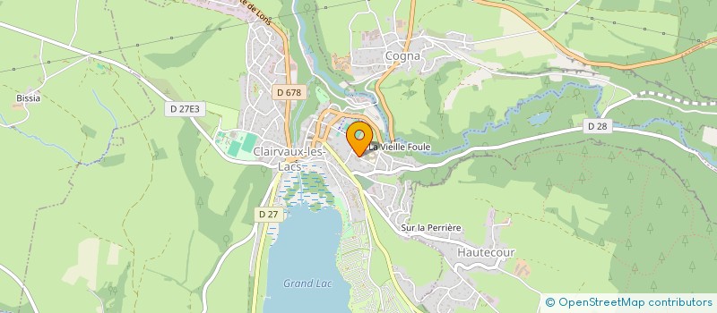 localisation de l'entreprise MADAME JACKIE MICHEL à CLAIRVAUX-LES-LACS