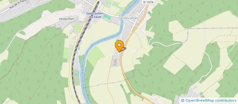 localisation de l'entreprise MADAME JACKIE RABEDAORO  VILLEVALLIER