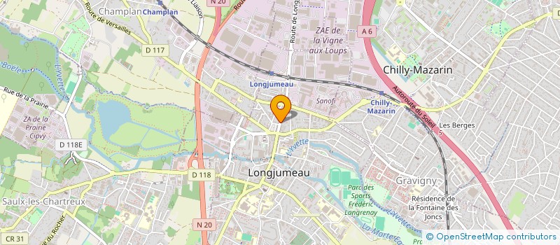 localisation de l'entreprise MADAME JACQUELI LEMAITRE à LONGJUMEAU