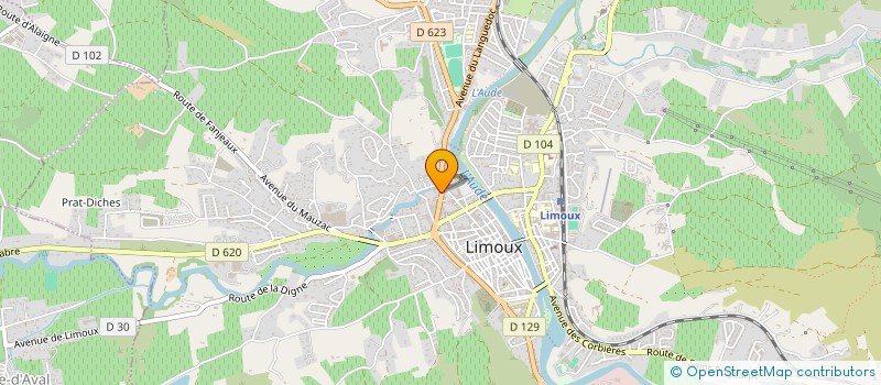 localisation de l'entreprise MADAME JACQUELIN BOULTER à LIMOUX