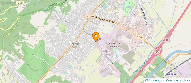 localisation de l'entreprise MADAME JACQUELINE AGACI  BERNIN