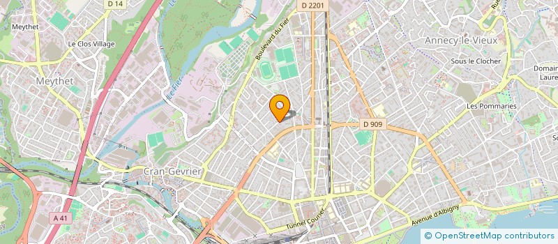 localisation de l'entreprise MADAME JACQUELINE AGUETTAND-PIEMONTAIS à ANNECY