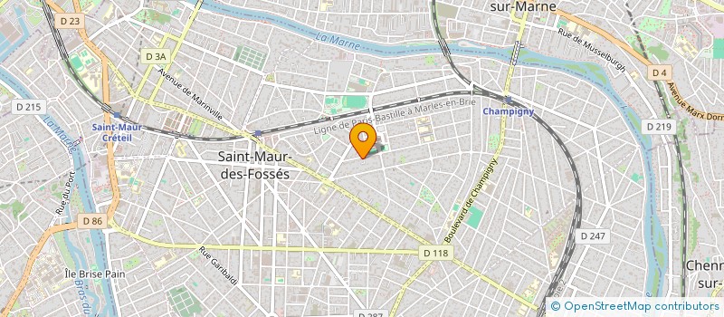 localisation de l'entreprise MADAME JACQUELINE AKEGNIAN à SAINT-MAUR-DES-FOSSES