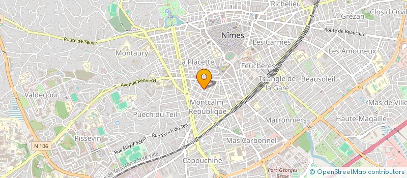 localisation de l'entreprise MADAME JACQUELINE ALONSO à NIMES
