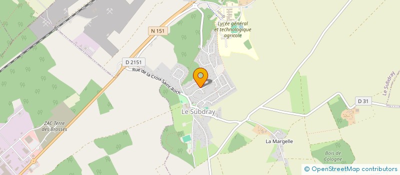 localisation de l'entreprise MADAME JACQUELINE ALVES  LE SUBDRAY