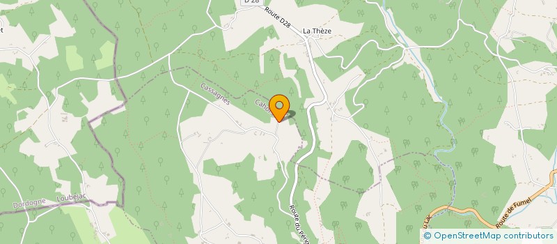 localisation de l'entreprise MADAME JACQUELINE AMWEG  CASSAGNES