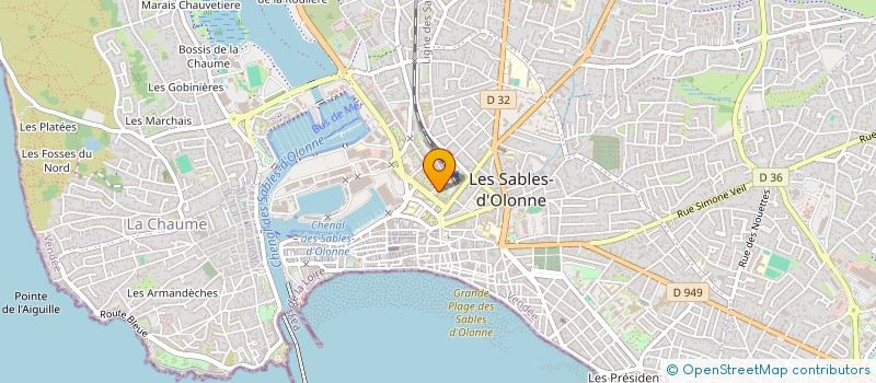 localisation de l'entreprise MADAME JACQUELINE ARNAULD à LES SABLES D'OLONNE