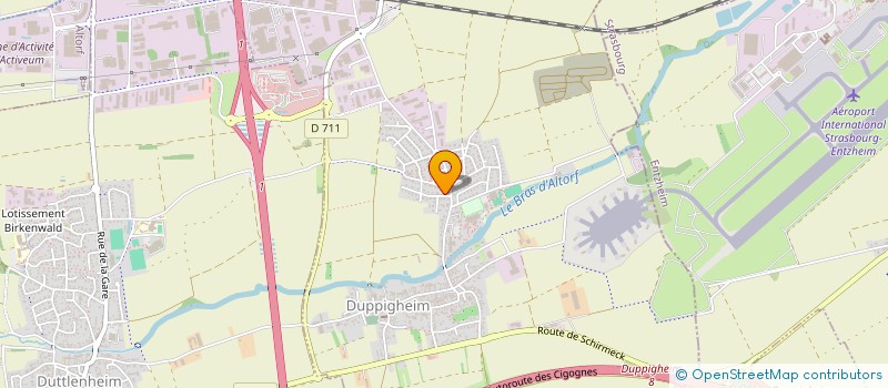 localisation de l'entreprise MADAME JACQUELINE AUBERLET  DUTTLENHEIM