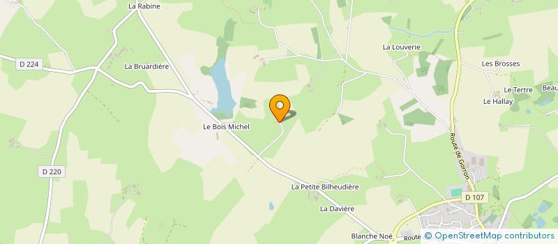 localisation de l'entreprise MADAME JACQUELINE AUBERT  SAINT-DENIS-DE-GASTINES