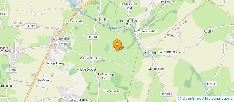 localisation de l'entreprise MADAME JACQUELINE AVICE à COUDEVILLE-SUR-MER