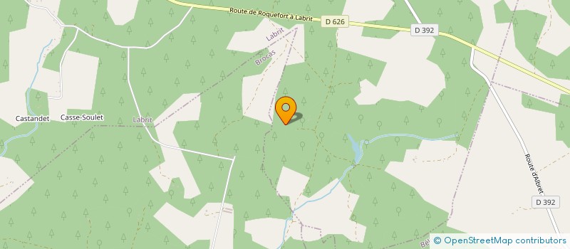 localisation de l'entreprise MADAME JACQUELINE BALHADERE  VERT