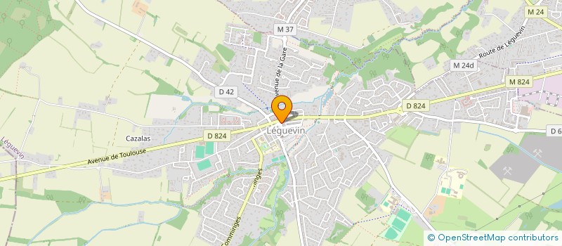 localisation de l'entreprise MADAME JACQUELINE BANDINI  LEGUEVIN