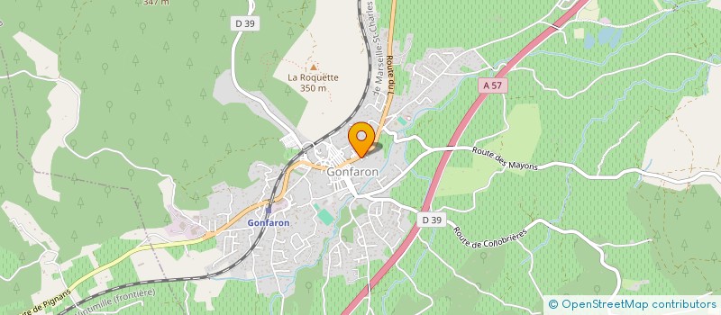 localisation de l'entreprise MADAME JACQUELINE BARTHELEMY à GONFARON