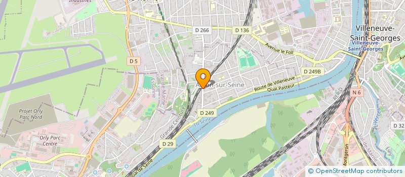 localisation de l'entreprise MADAME JACQUELINE BAVOUZET à ABLON-SUR-SEINE