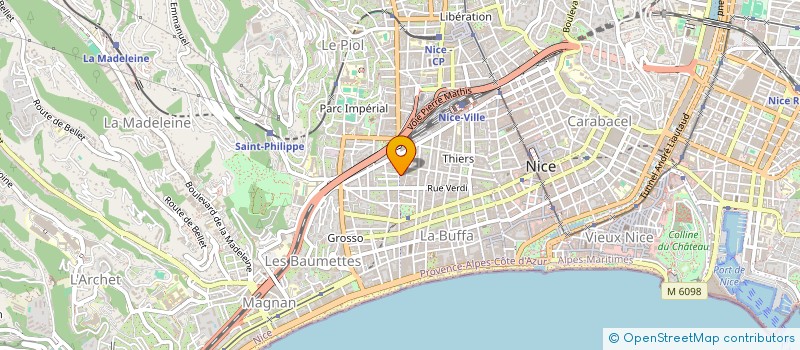 localisation de l'entreprise MADAME JACQUELINE BEAUJARD à NICE