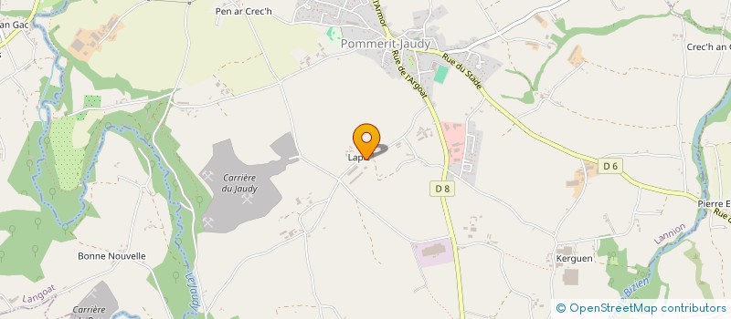 localisation de l'entreprise MADAME JACQUELINE BEAUVERGER  LA ROCHE-JAUDY