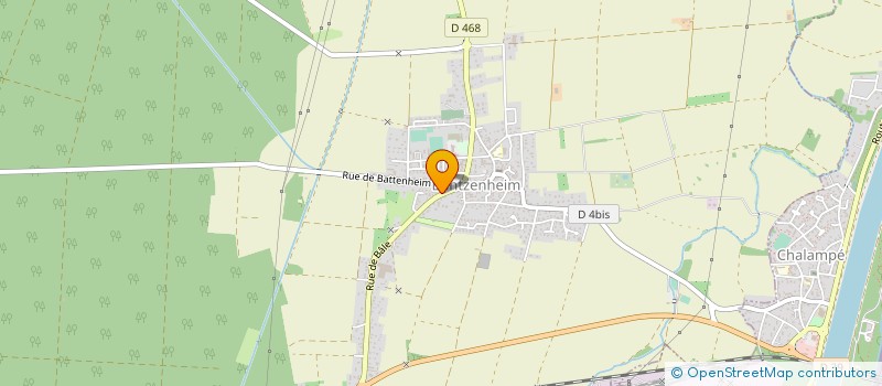 localisation de l'entreprise MADAME JACQUELINE BEHE  BANTZENHEIM