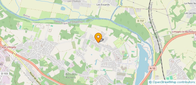 localisation de l'entreprise MADAME JACQUELINE BELIN à SAINT-YRIEIX-SUR-CHARENTE