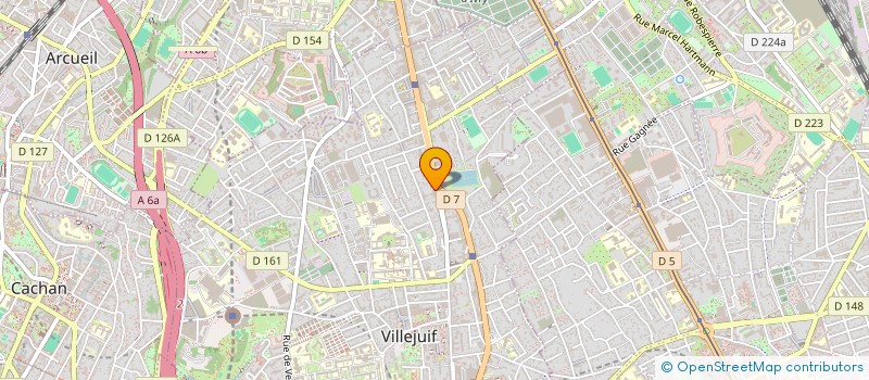 localisation de l'entreprise MADAME JACQUELINE BELLEMAIN  VILLEJUIF